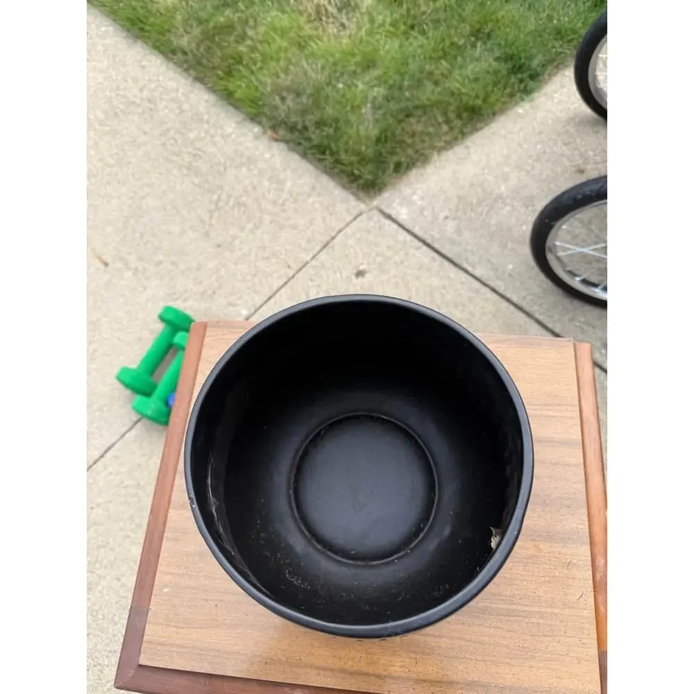 Sleek Black Modern Ceramic Planter